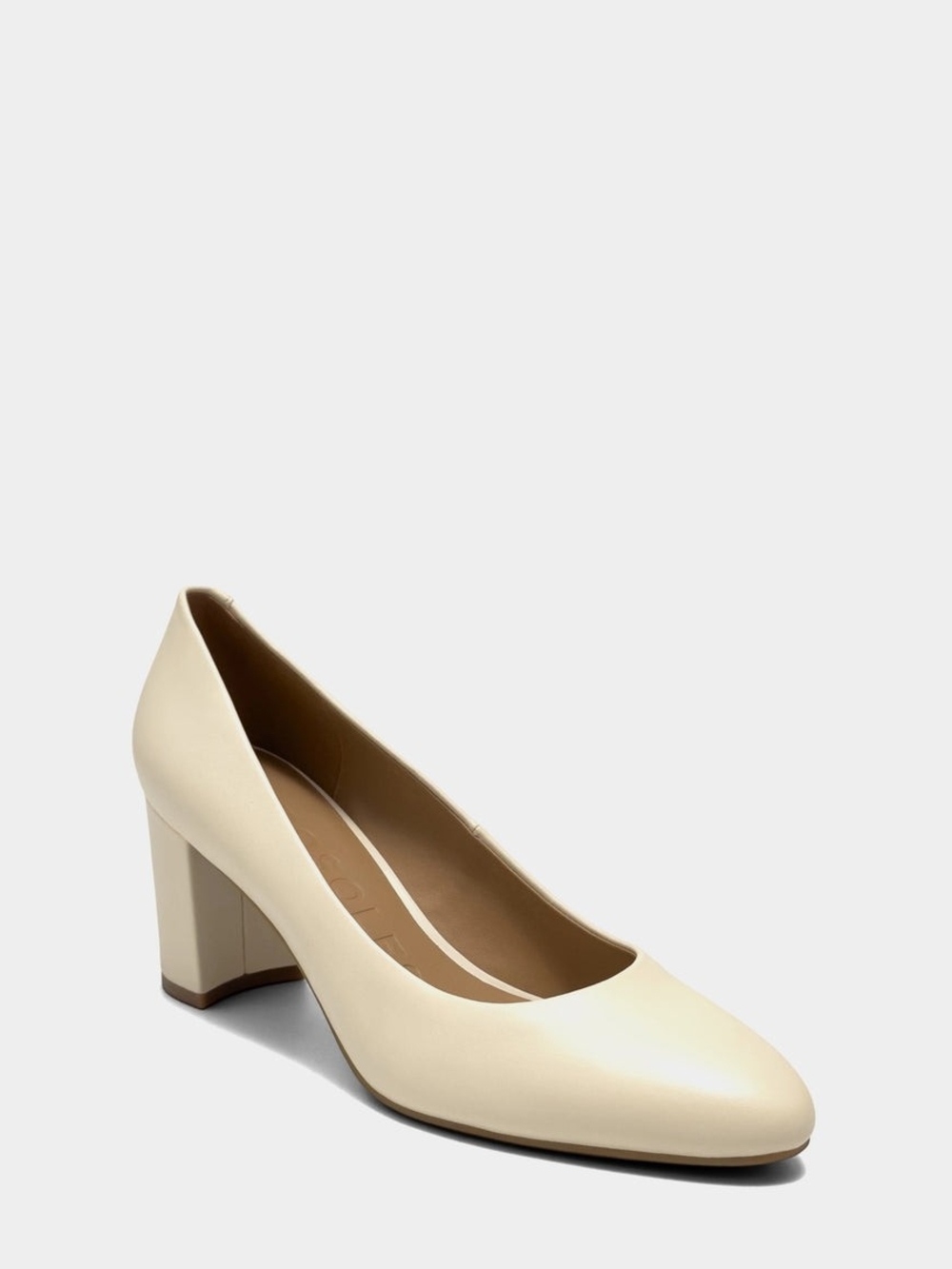 NWT CURRENT SEASON $120 Aerosoles Betsy Leather Pumps In Eggnog 6.5M